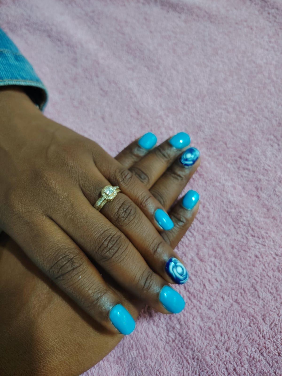 Nail colour close-up