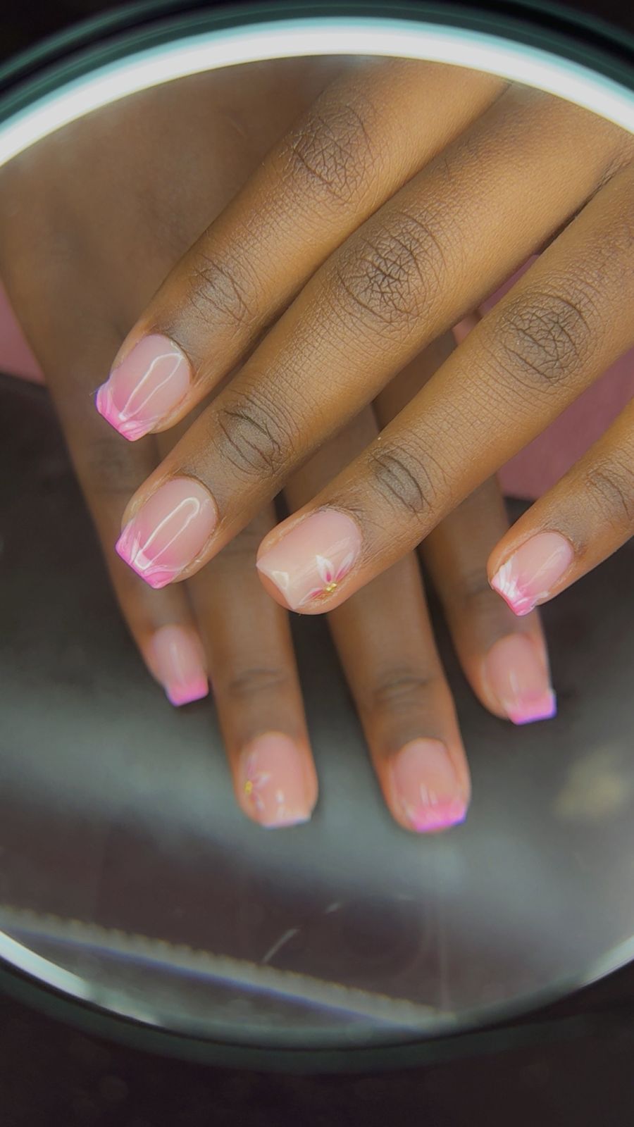 Nail colour close-up from Indulge in Beverley, Fourways